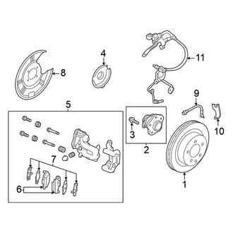 Nissan OE - Rear Suspension - Brake Components (FWD)