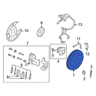 Nissan OE - Rear Disc Brake Rotor