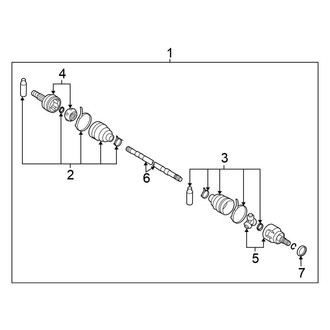Nissan OE - Rear Suspension - Drive Axles (Japan Built), (AWD)