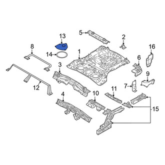 Nissan OE - Rear Left Trunk Floor Access Cover