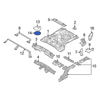 Nissan OE - Trunk Floor Access Cover Seal