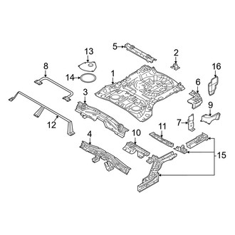 Nissan OE - Rear Body & Floor - Floor & Rails