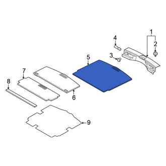 Nissan OE - Rear Spare Tire Compartment Cover