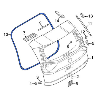 Nissan OE - Rear Hatch Seal