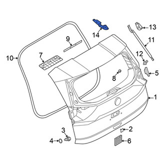 Nissan OE - Rear Left Liftgate Hinge