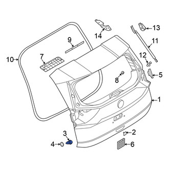 Nissan OE - Rear Upper Liftgate Stop Bumper