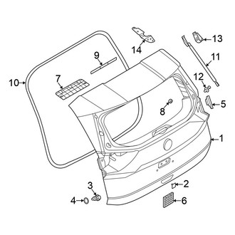 Nissan OE - Lift Gate - Gate & Hardware