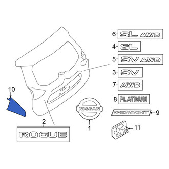 Nissan OE - Front Right Spoiler