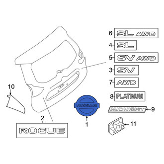 Nissan OE - Rear Hatch Emblem