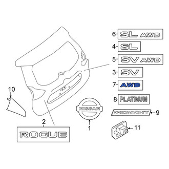 Nissan OE - Rear Hatch Emblem