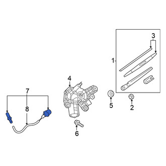 Nissan OE - Rear Back Glass Washer Nozzle