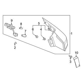 Nissan OE - Rear Right Tail Light Assembly