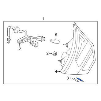 Nissan OE - Rear Left Back Up Light Assembly
