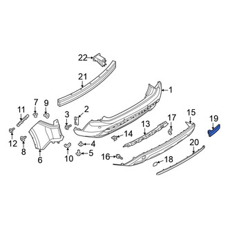Nissan OE - Rear Left Reflector Panel