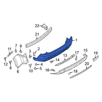 Nissan OE - Rear Center Bumper Cover
