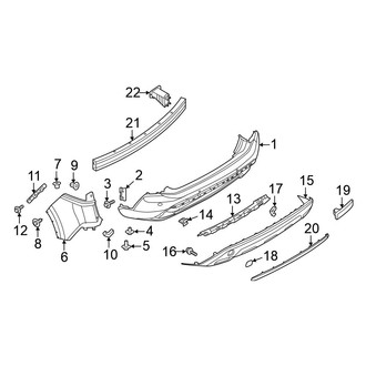 Nissan OE - Rear Bumper - Bumper & Components