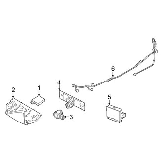 Nissan OE - Rear Bumper - Electrical Components