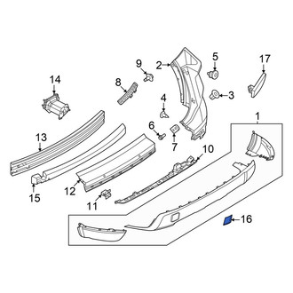 Nissan OE - Rear Tow Eye Cap