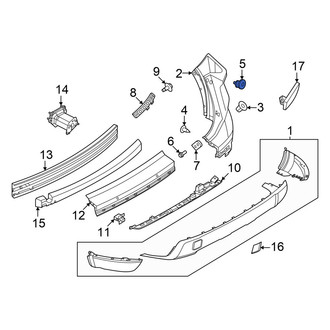 Nissan OE - Bumper Cover Grommet