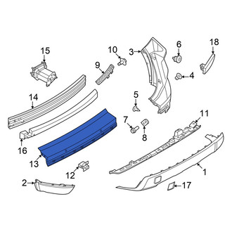 Nissan OE - Rear Upper Center Bumper Cover