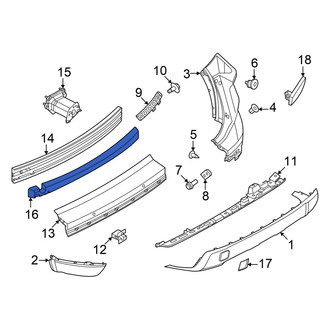 Nissan OE - Rear Bumper Impact Absorber