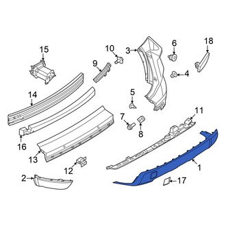Nissan OE - Rear Lower Bumper Cover