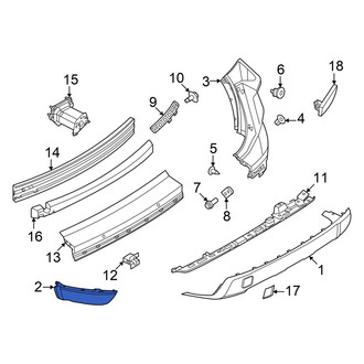 Nissan OE - Rear Left Bumper Trim