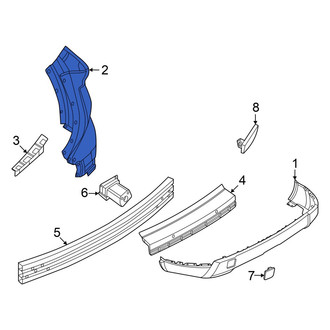 Nissan OE - Rear Left Upper Bumper Cover