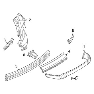 Nissan OE - Rear Bumper - Bumper & Components (Japan Built), (SV)
