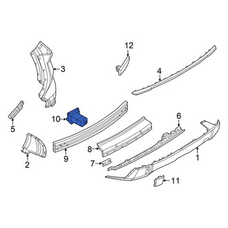 Nissan OE - Rear Left Bumper Impact Bar Bracket