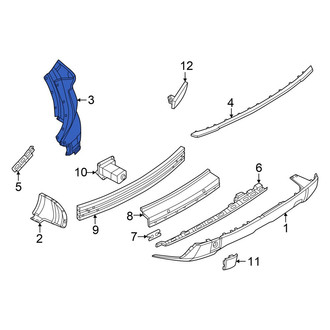 Nissan OE - Rear Right Upper Bumper Cover