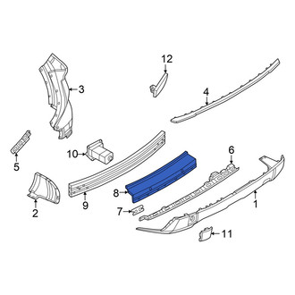 Nissan OE - Rear Upper Center Bumper Cover