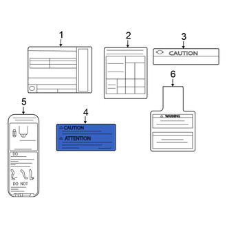 Nissan OE - Caution Label