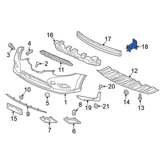 Nissan OE - Left Bumper Impact Bar Bracket