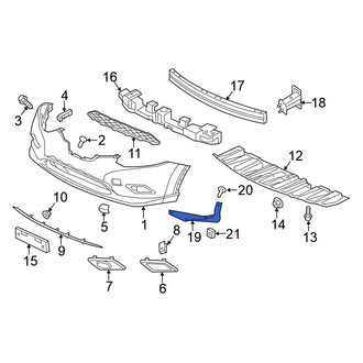 Nissan OE - Front Left Spoiler