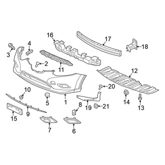 Nissan OE - Front Bumper & Grille - Bumper & Components