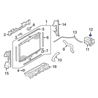 Nissan OE - Engine Coolant Reservoir Cap