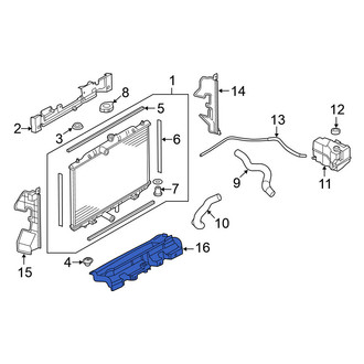 Nissan OE - Front Lower Radiator Support Air Deflector