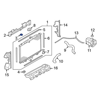 Nissan OE - Upper Radiator Insulator