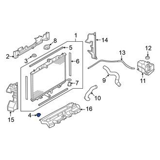 Nissan OE - Lower Radiator Insulator