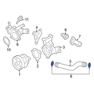 Nissan OE - Engine Coolant Pipe O-Ring