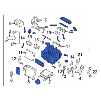 Nissan OE - HVAC Unit Case Assembly