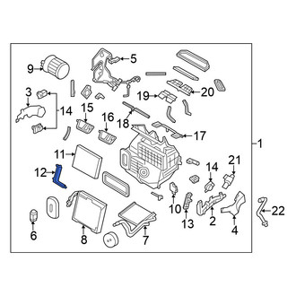Nissan OE - Left Cabin Air Filter Cover