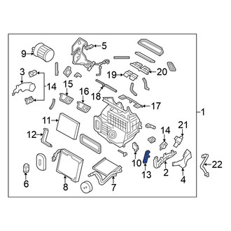 Nissan OE - Left Cabin Air Filter Cover