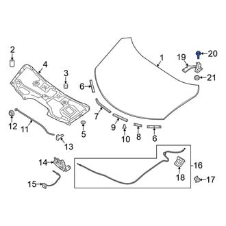 Nissan OE - Liftgate Latch Bolt
