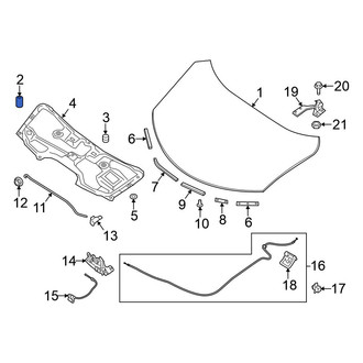 Nissan OE - Front Hood Stop Buffer