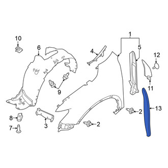 Nissan OE - Front Right Fender Insulator