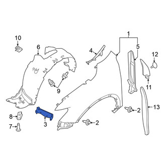 Nissan OE - Left Fender Bracket