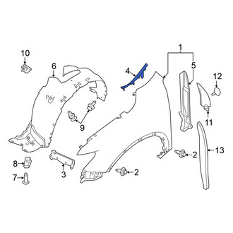 Nissan OE - Front Right Fender Filler Panel
