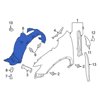 Nissan OE - Front Left Fender Splash Shield